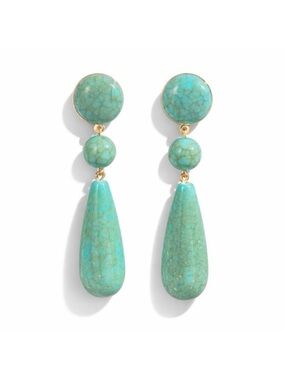 New! Turquoise Drop Earrings (3017)  NWOT